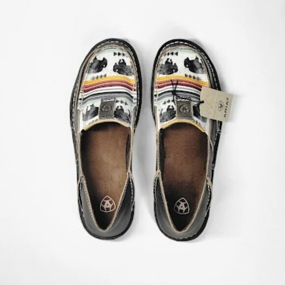 ARIAT Cruiser Buffalo Print Slip-On Shoes Sz 7.5 NEW - Picture 4 of 8